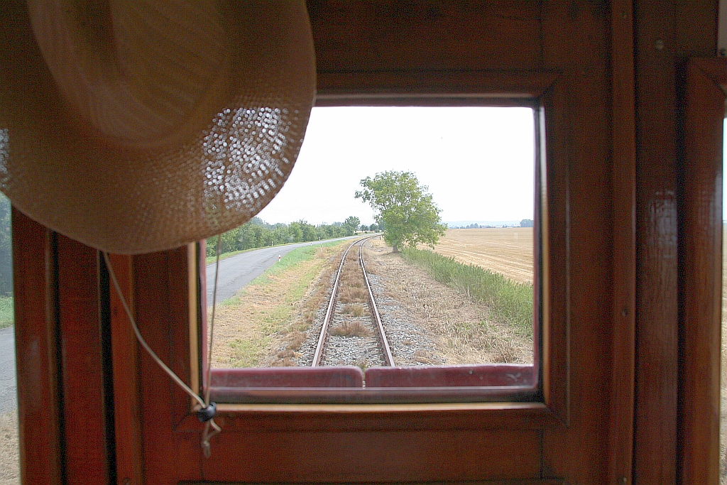 Strecken-Km 8,5 der KBS 334 (Kojetin - Tovacov) am 20.Juli 2019.