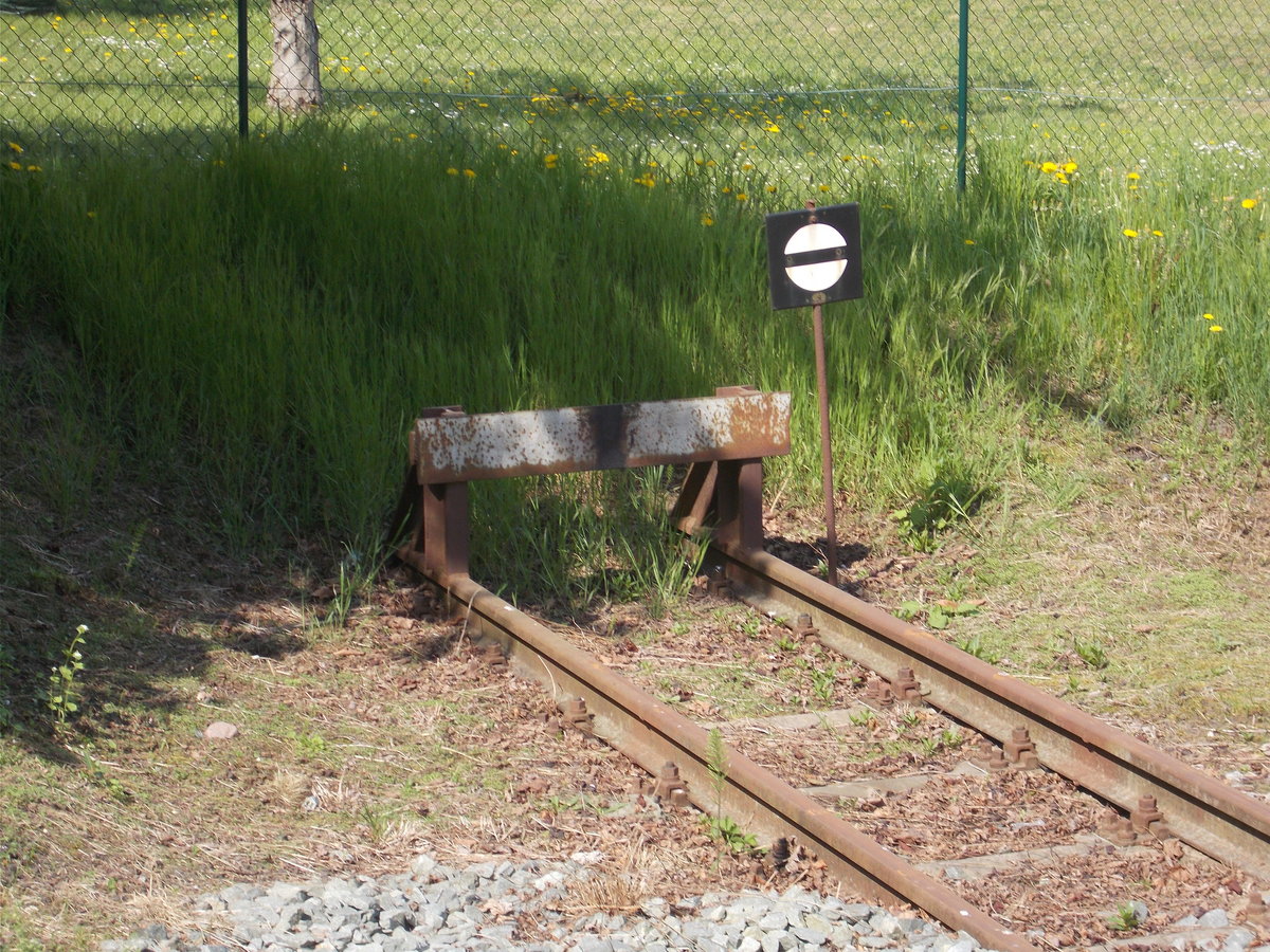 Streckenende beim Molli in Kühlungsborn West.Aufnahme am 10.Mai 2018.