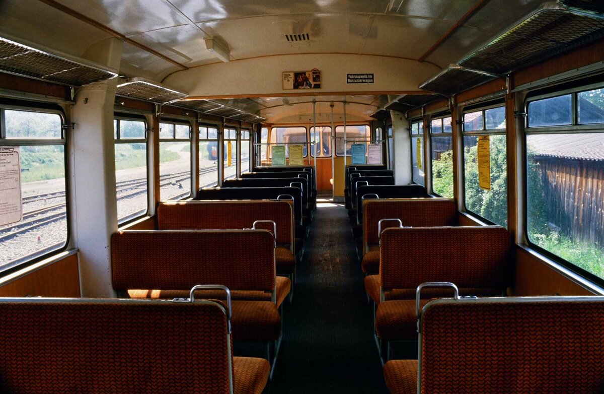 Strohgäubahn (WEG): VM 110 (MAN Motorwagen) in Weissach, 19.05.1985