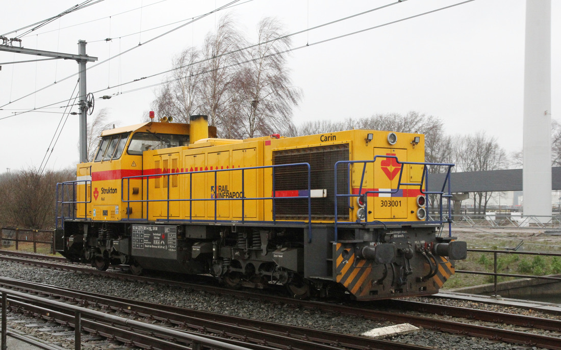 Strukton Railinfra Materiee 303001 // Amsterdam Westhaven // 20. Februar 2022