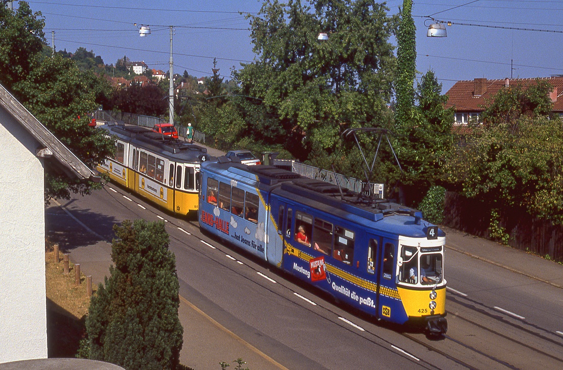 Stuttgart 425 + 562, Botnanger Straßa, 26.08.1991.