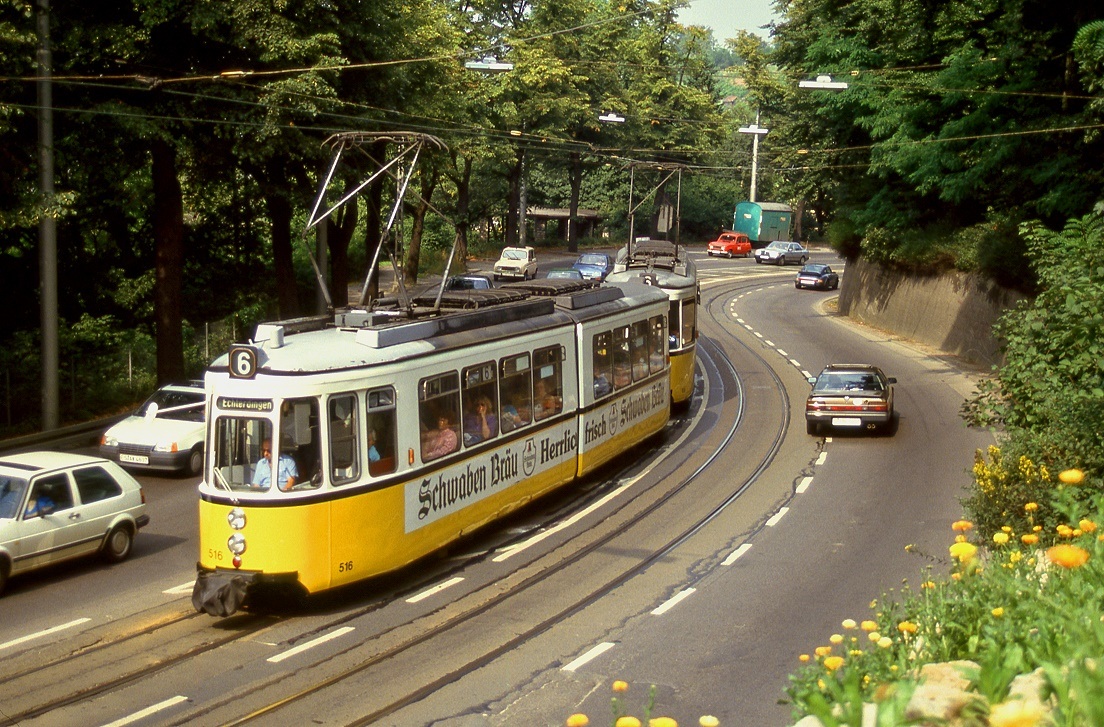 Stuttgart 516, Weinsteige, 04.09.1987.