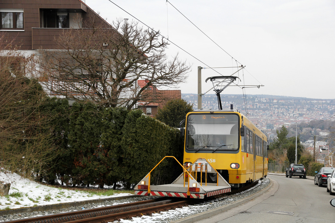 Stuttgarter Straßenbahnen AG 1002 (Zahnradbahn) // Stuttgart // 20. März 2018
