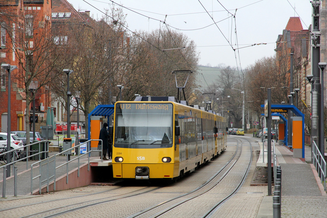 Stuttgarter Straßenbahnen AG 3394 + 3363 // Stuttgart // 5. März 2021
