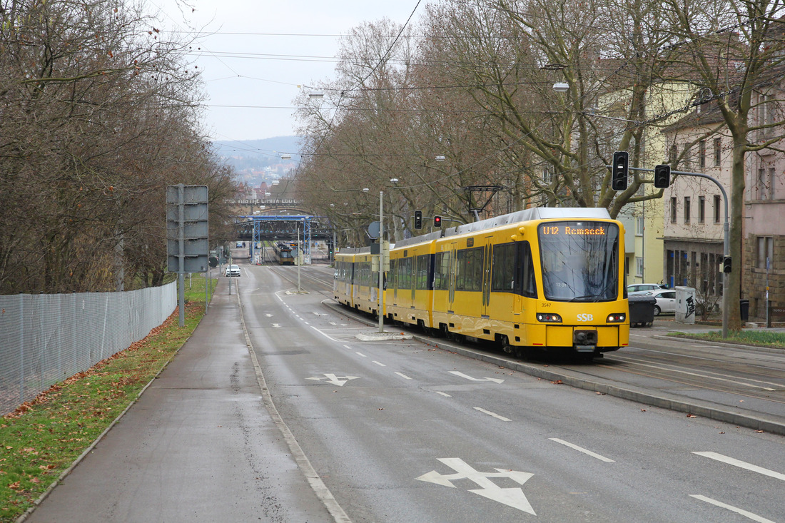 Stuttgarter Straßenbahnen AG 3547 + 3503 // Stuttgart // 5. März 2021
