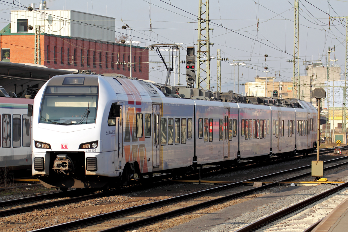Süwex 429 108 in Koblenz Hbf. 20.2.2018