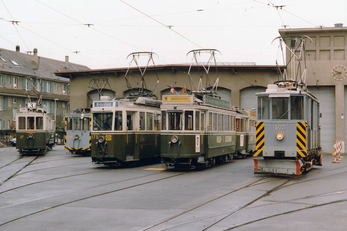 SVB: Impressionen der Strassenbahn sowie des Tramvereins Bern aus den 80er-Jahren.
Foto: Walter Ruetsch
