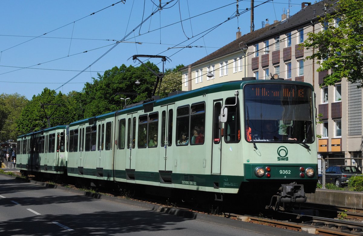 SWB 9362 der Linie 18 in der Luxemburger Straße in der Nähe der Haltestelle Klettenbergpark. (18.05.2019)