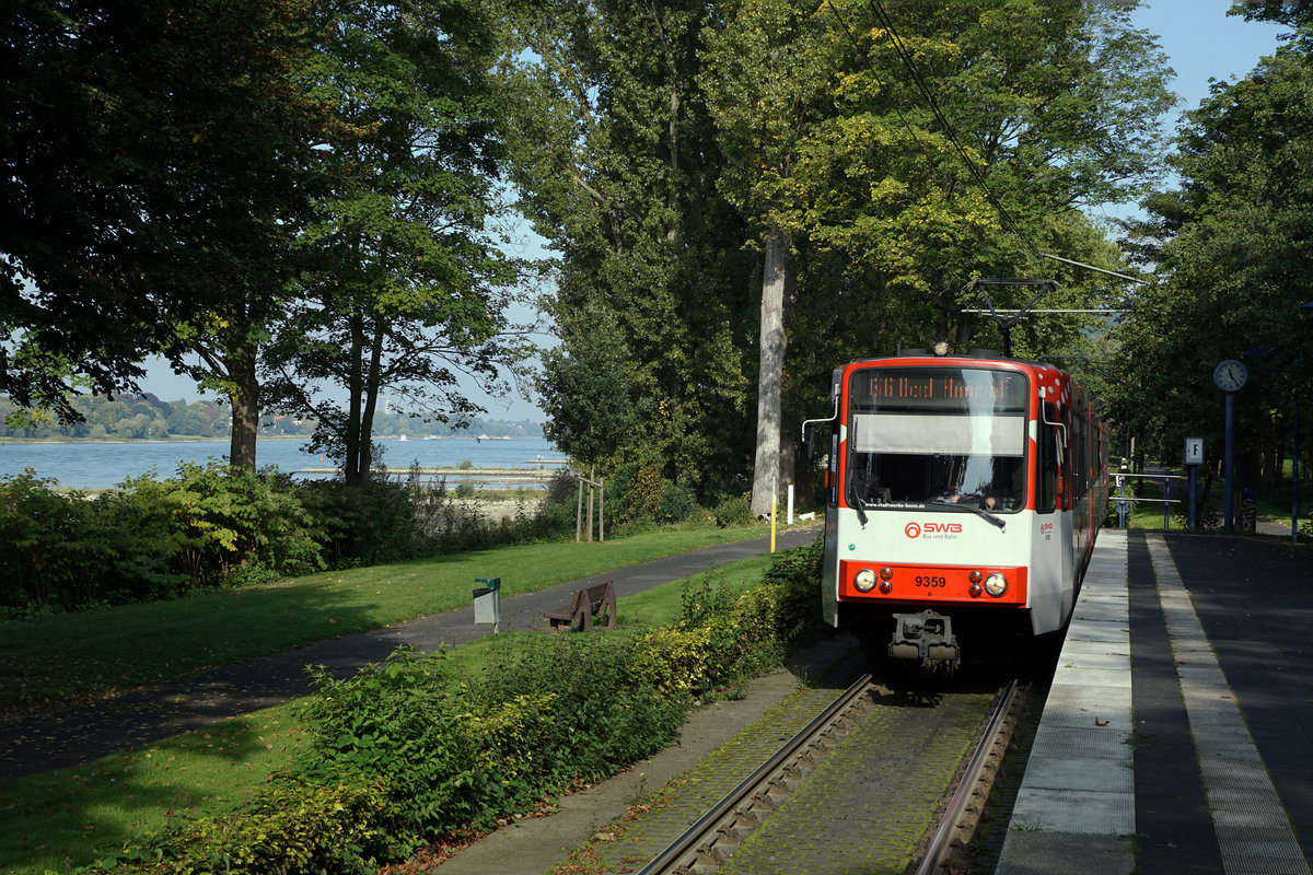 SWB: Stadtwerke Bonn.
Impressionen von der Linie 66 der Bonner Strassenbahn, entstanden am 25. September 2017.
Foto: Walter Ruetsch