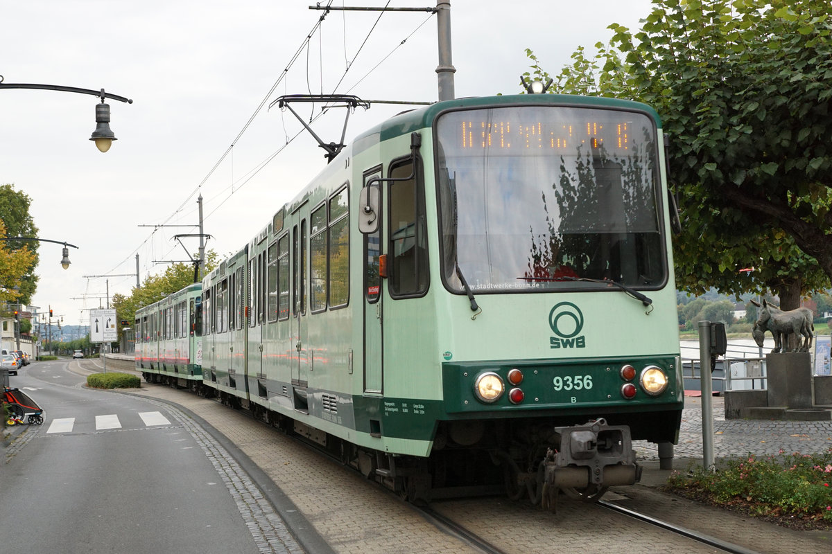 SWB: Stadtwerke Bonn.
Impressionen von der Linie 66 der Bonner Strassenbahn, entstanden am 25. September 2017.
Foto: Walter Ruetsch