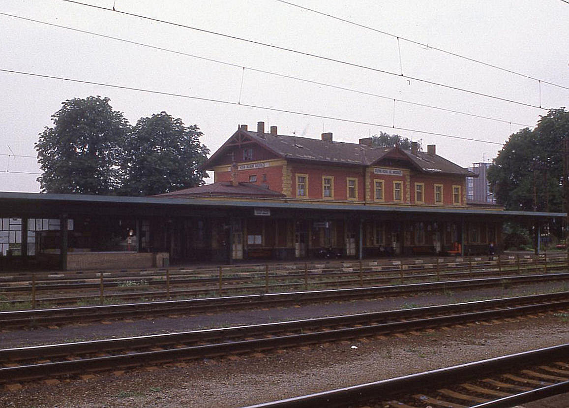 Systemwechsel Bahnhof Kutna Hora am 27.06.1988.