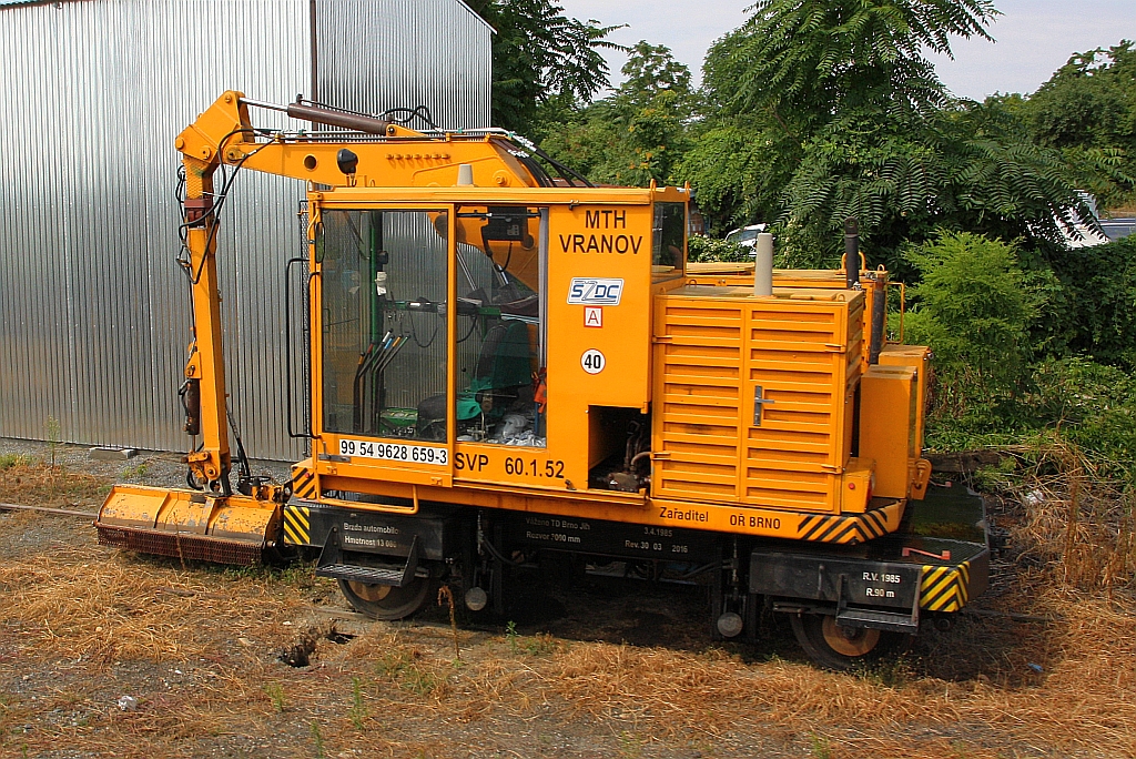 SZDC 99 54 9628 659-3 (SVP 60.1.52) am 03.August 2019 im Bahnhof Brno Horni Herspice.
