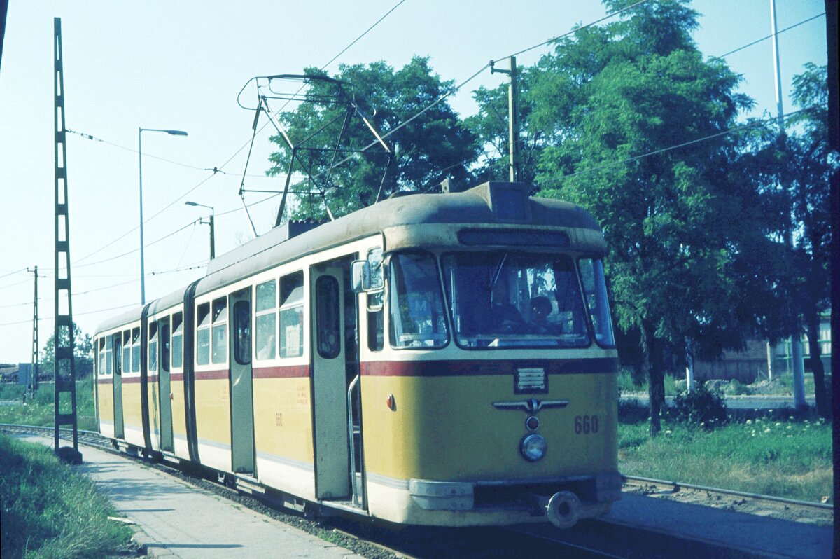 Szeged_GTw 660 auf Strecke_17-07-1975
