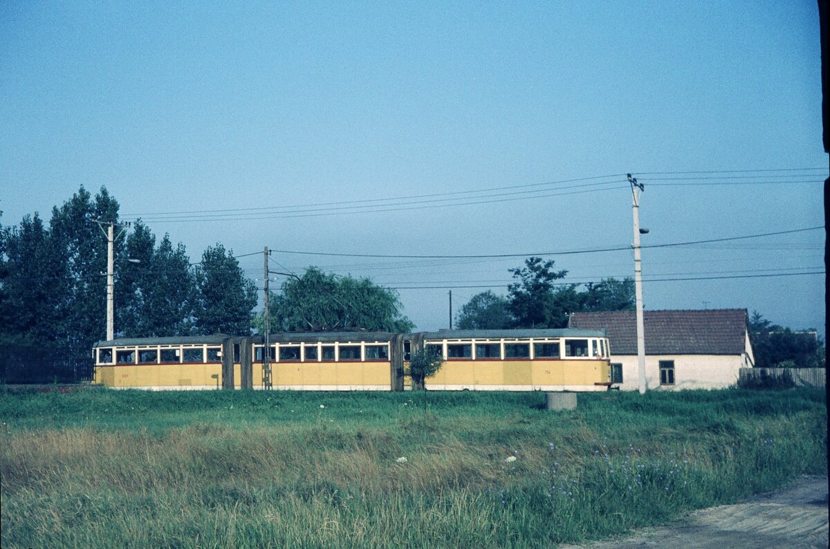 Szeged_GTw auf Strecke_18-07-1975