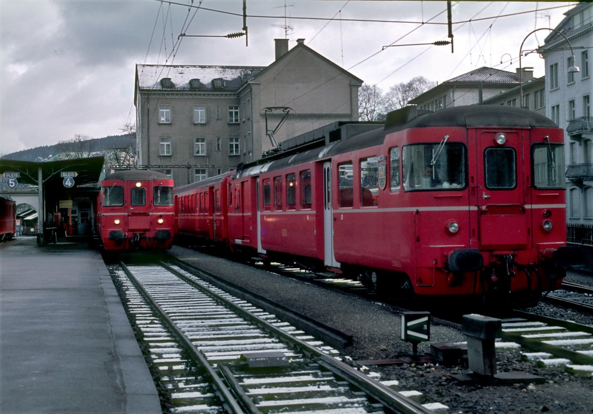 SZU Zürich Selnau Marz 1978. Digitalisiert von einer Kodak-Folie.