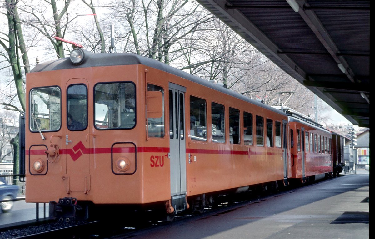 SZU, Zürich Selnau, Marz 1978. Digitalisiert von einer Kodak-Folie.