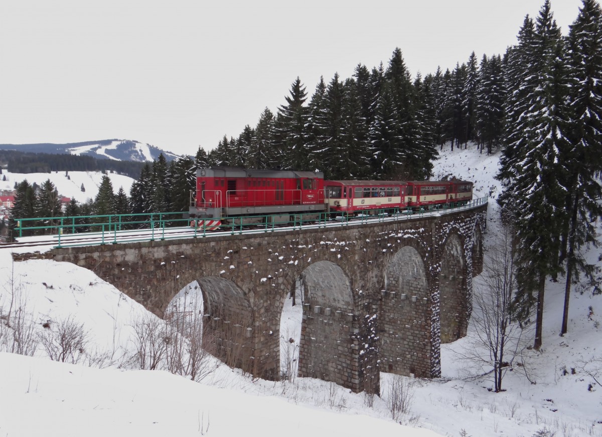 T 466 2201 ist am 08.02.14 in Pernink zusehen