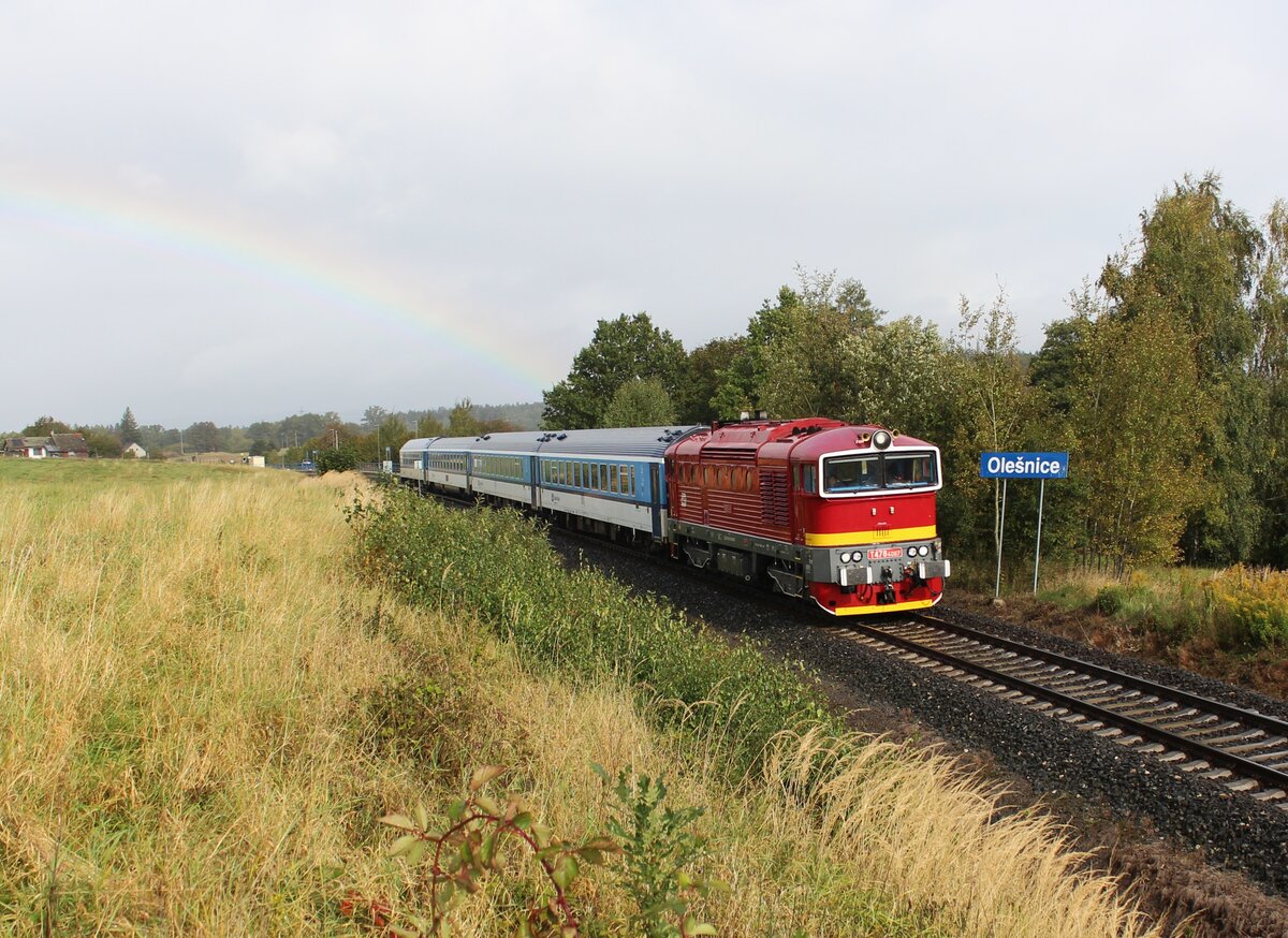 T 478 4067 als R 928 zu sehen am 05.10.25 in Olešnice. 