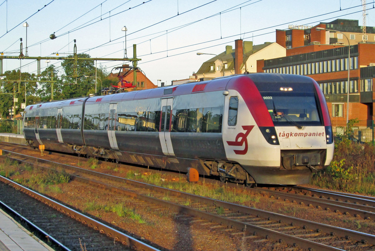 Tágkompaniet X 9022 hält am 10 September 2015 in Hallsberg.