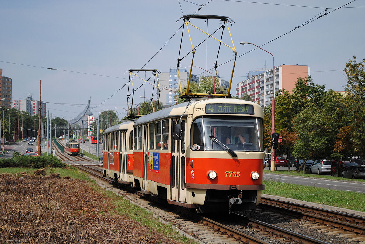 T3SUCS 7735 + 7736, ulica M. Schneidra Trnavskeho. ( 27.08.2015 ) 