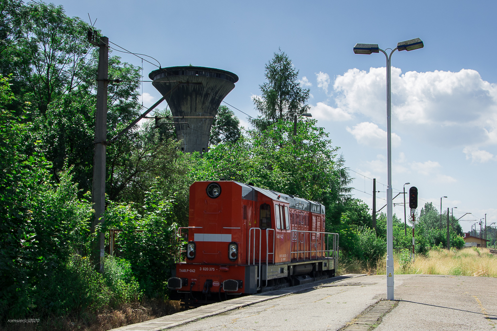 T448p-042 der DB CARGO in Bahnhof Tychy(Tichau)am 22.06.2016.