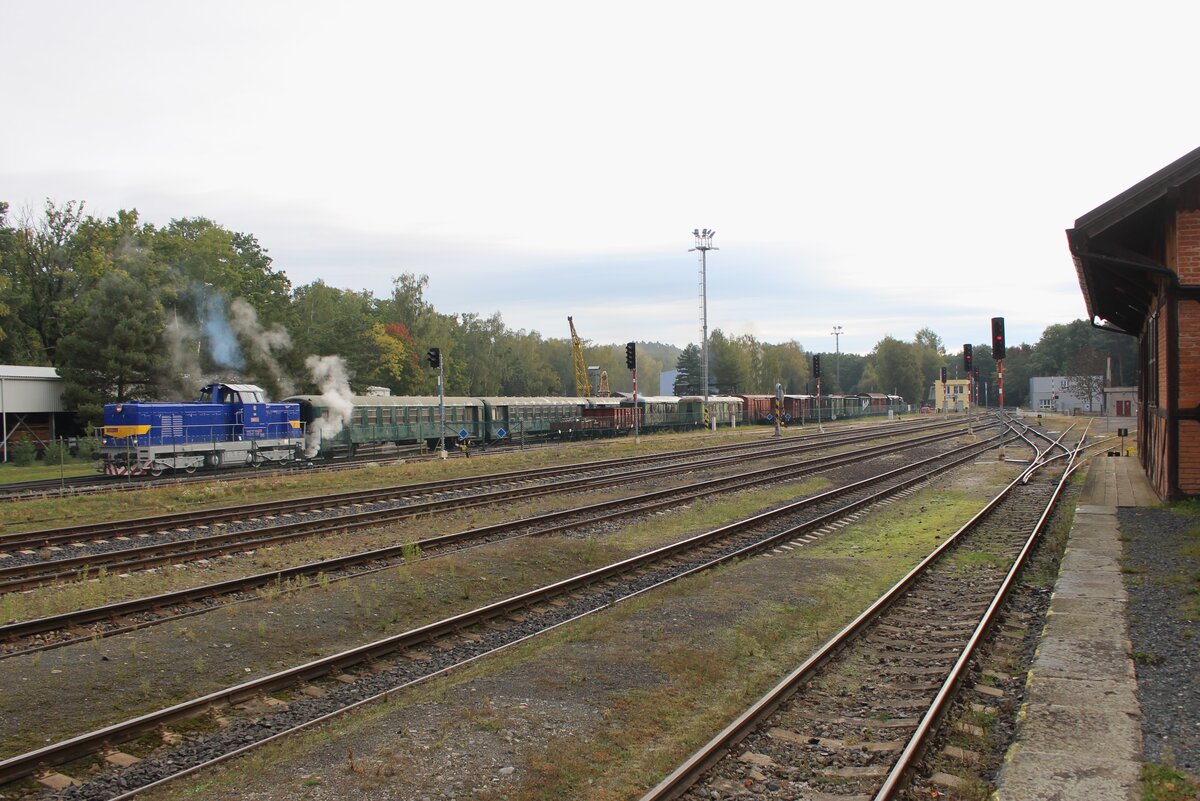 T466 0502 war am 04.10.25 beim Turmlokmotiventreffen in Lužná u Rakovníka zu sehen.