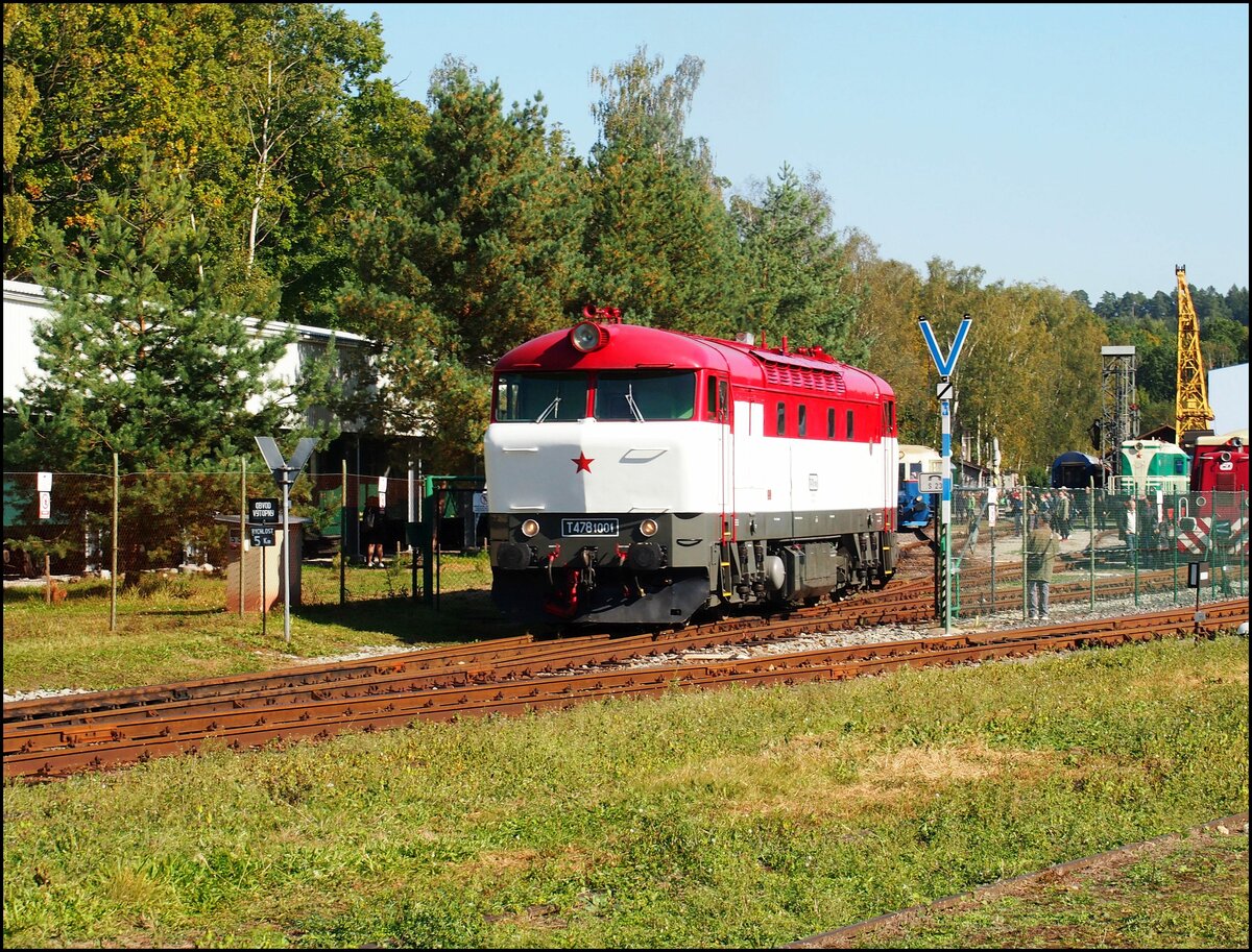 T478 1001 am 10.10.21 im Eisenbahnmuseum Lužná u Rakovníka.