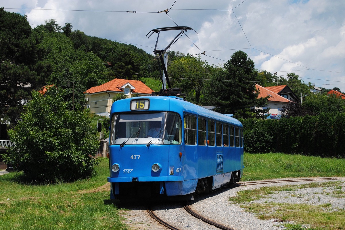 T4YU 477 in der Wendeschleife Dolje. (14.07.2018)