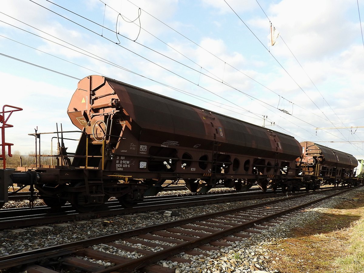 Tadns 31 81 0838 409-6, wird in Bruck/Leitha ins angrenzende Betriebsgelände geschoben; 190226