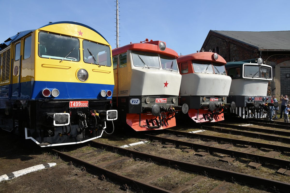 Tag der Eisenbahn am 24.09.16 in Cheb: Sozialistische Wuchtbrummen