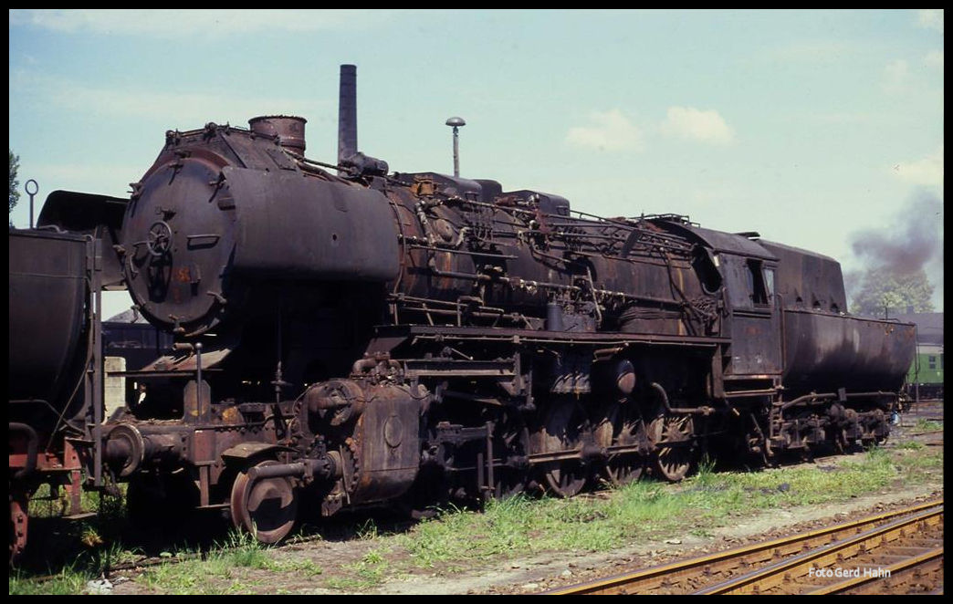 Tag der offenen Tür beim BW Staßfurt am 19.5.1991: Am Rande des BW abgestellt stand 52850.