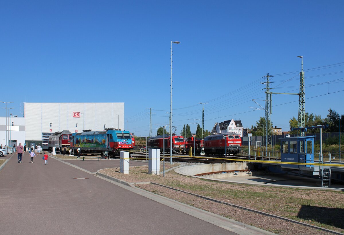 Tag der Schiene am 21.09.2024 bei DB Cargo (Instandhaltungswerk) in Halle (S).