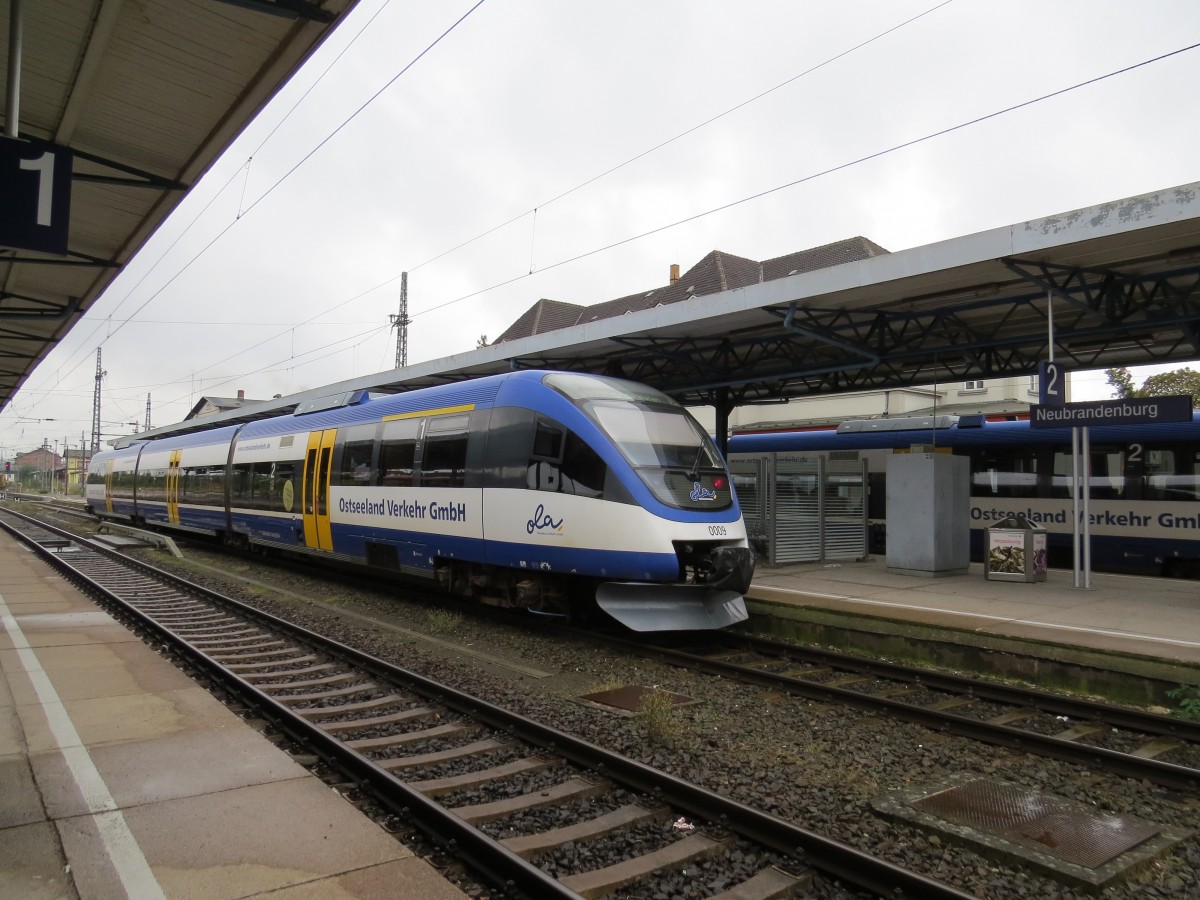 Talent der OLA im Bahnhof von Neubrandenburg am 18.09.2013