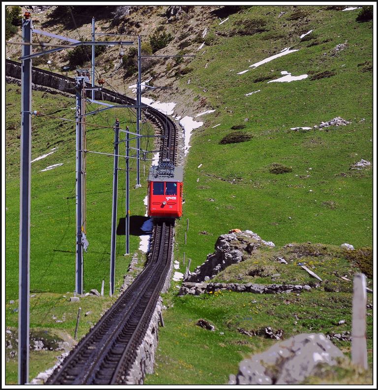 Talfahrt über die Alp Matt. (20.05.2014)