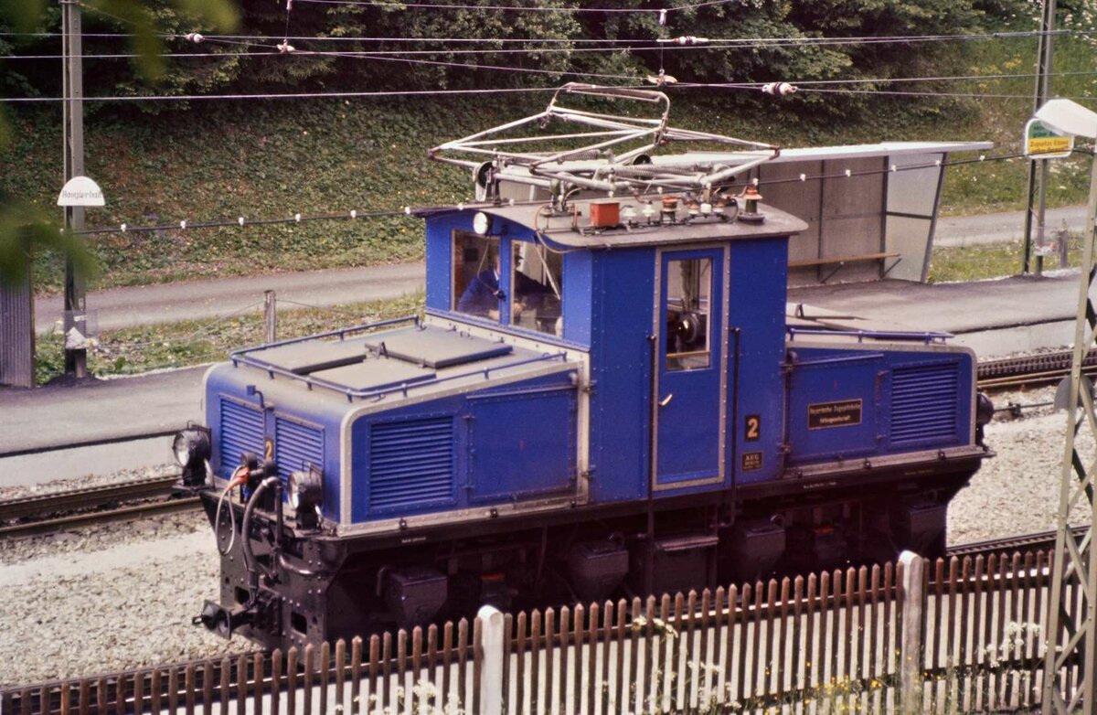 Tallok 2 der Bayerischen Zugspitzbahn. Datum: 30.08.1984