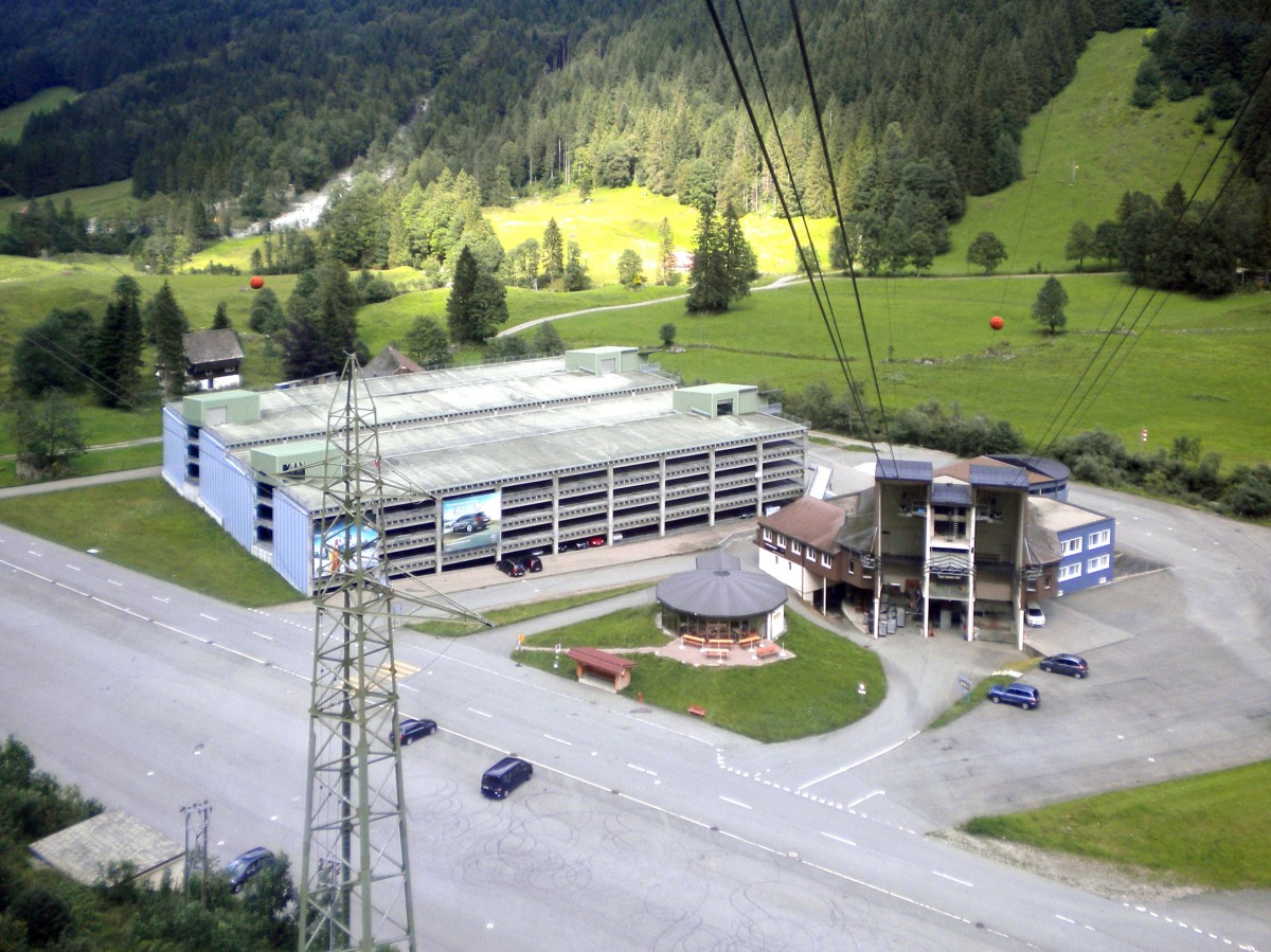 Talstation der Seilbahn Weglosen-Seebli (Hoch-Ybrig) Kanton Schwyz - 16.08.2011