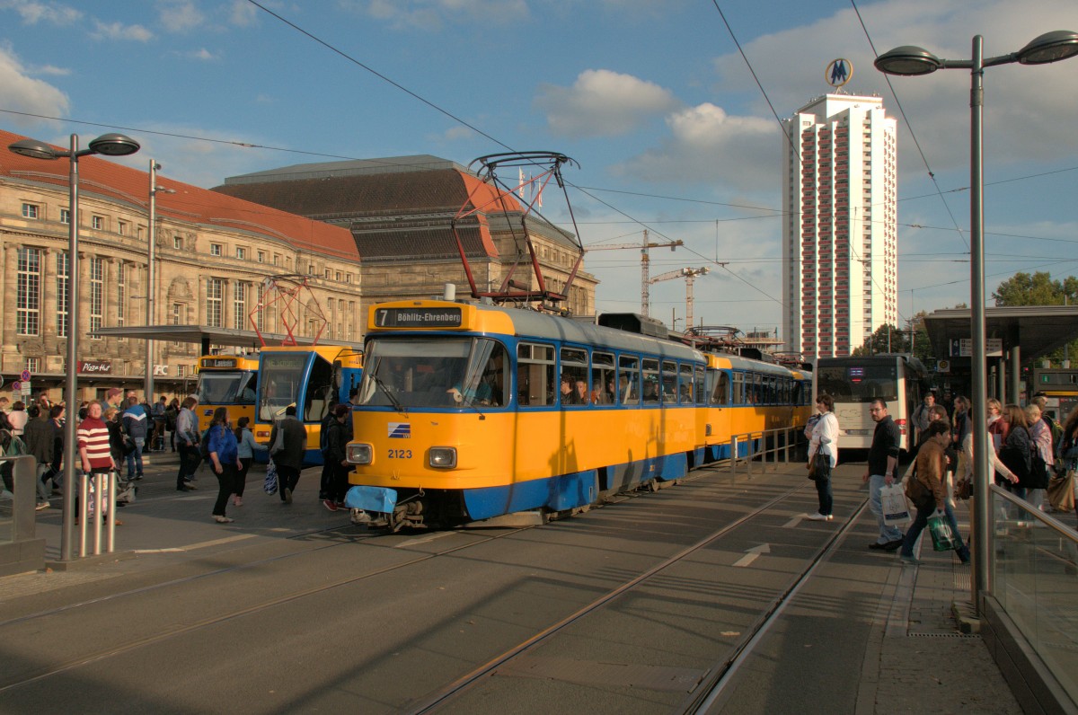 Tatra 2123 am 14.10.14 am Hauptbahnhof/Leipzig