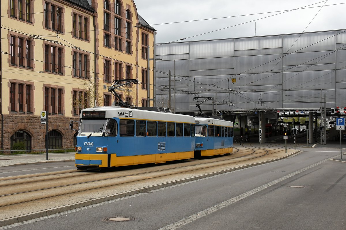 Tatra 521&522 am 02.05.17 am Chemnitzer Hbf