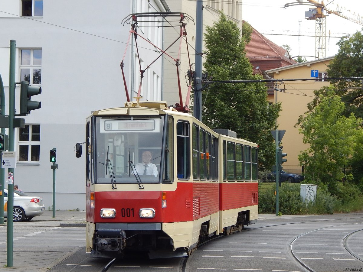 Tatra KT4D Nr. 001 der ViP in Potsdam am 10.06.2016