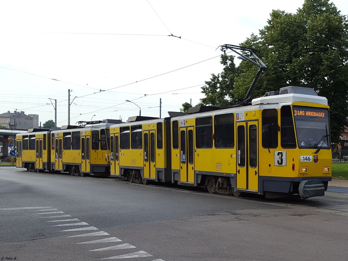 Tatra Nr. 146 (ex BVG Berlin) in Stettin am 26.07.2016