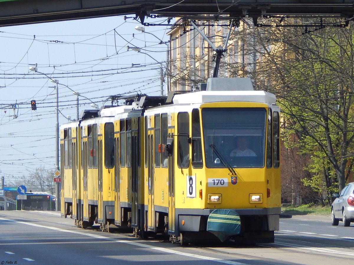 Tatra Nr. 170 (ex BVG Berlin) in Stettin am 18.04.2018
