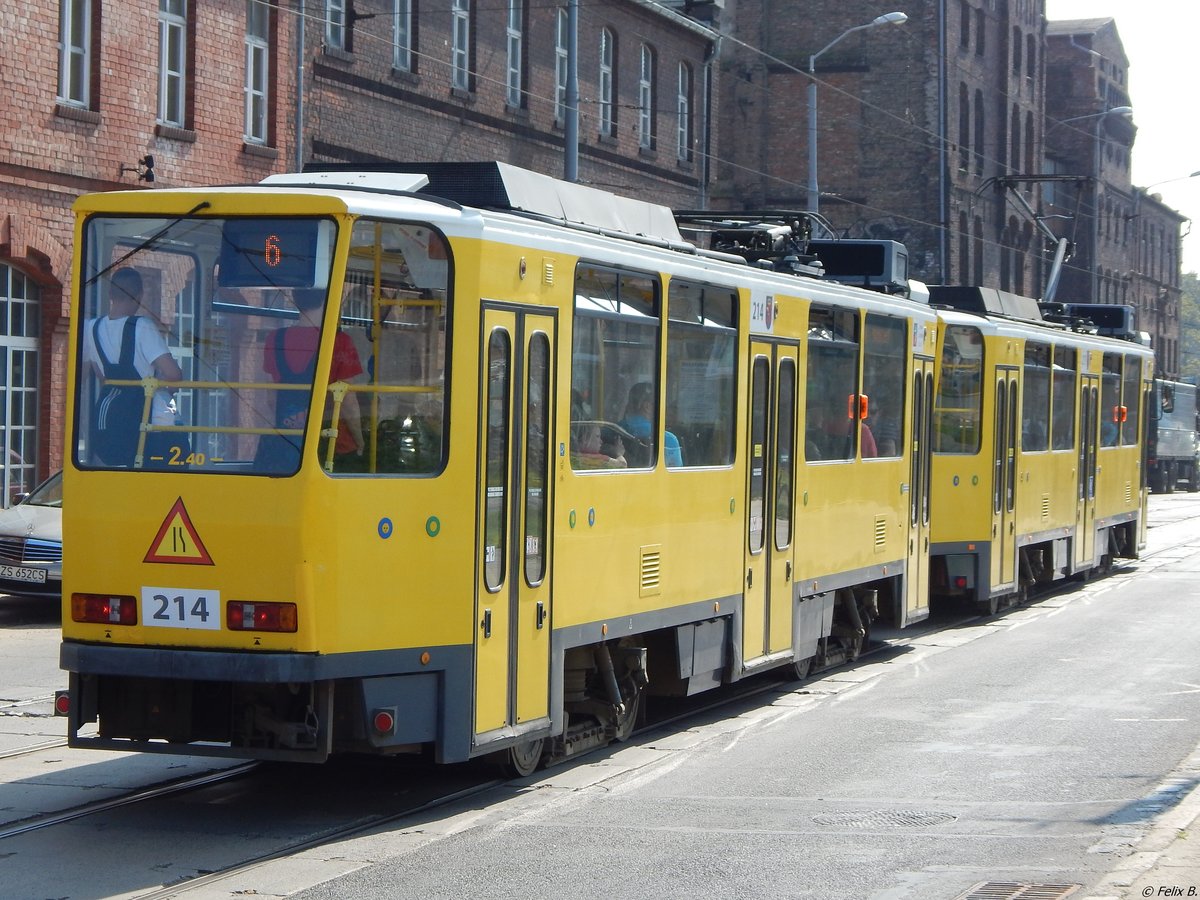 Tatra Nr. 214 (ex BVG Berlin) in Stettin am 18.04.2018