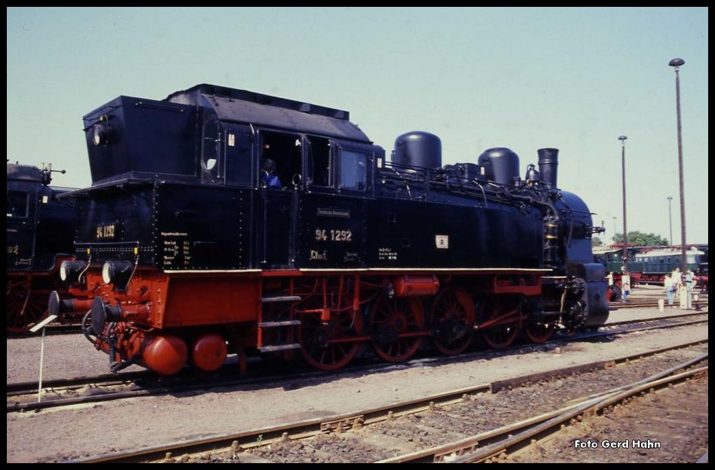 Tenderlok 951292 am 26.8.1990 in der Ausstellung des BW Magdeburg.