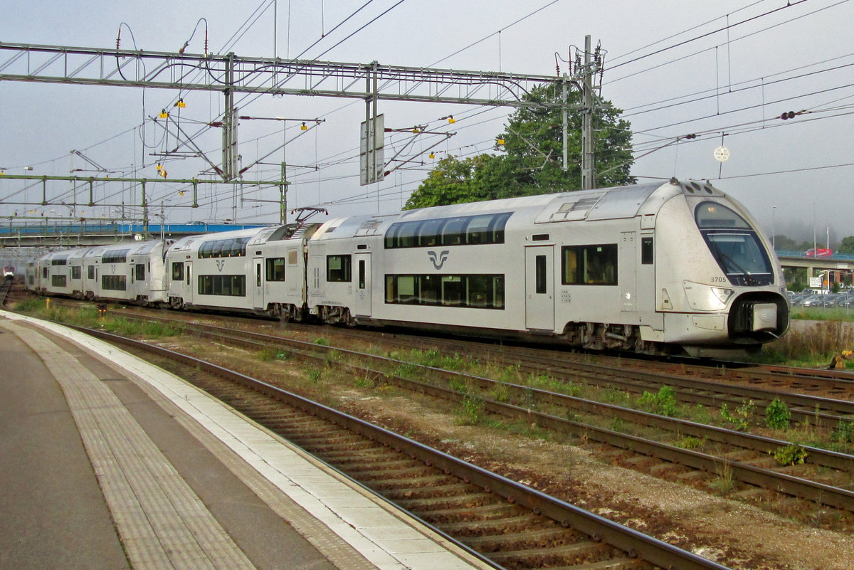 Testfahrt für  SJ 3705 am 11 September 2015 in Hallsberg.