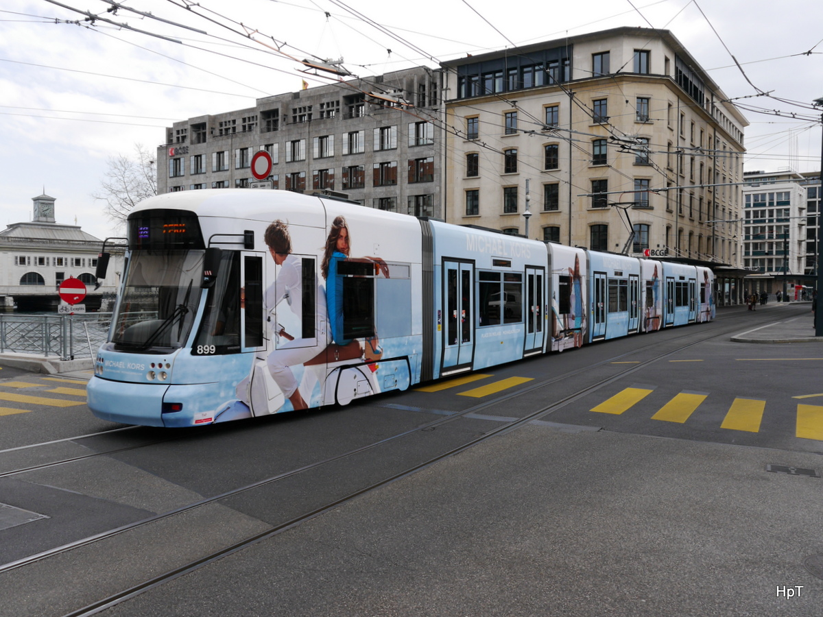 tgp - Be 6/8  899 unterwegs in der Stadt Genf am 07.04.2018