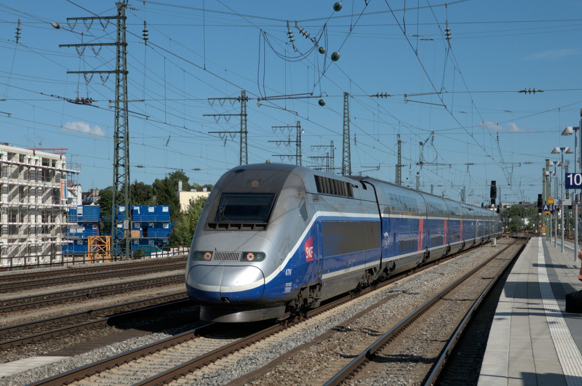 TGV 310 027 am 17.08.14 in München-Pasing Richtung Paris