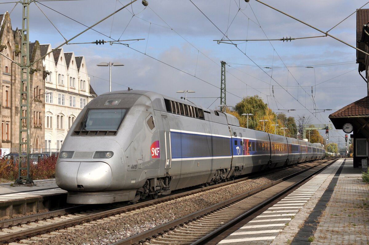TGV 4418  Ettlingen - West  06.11.12