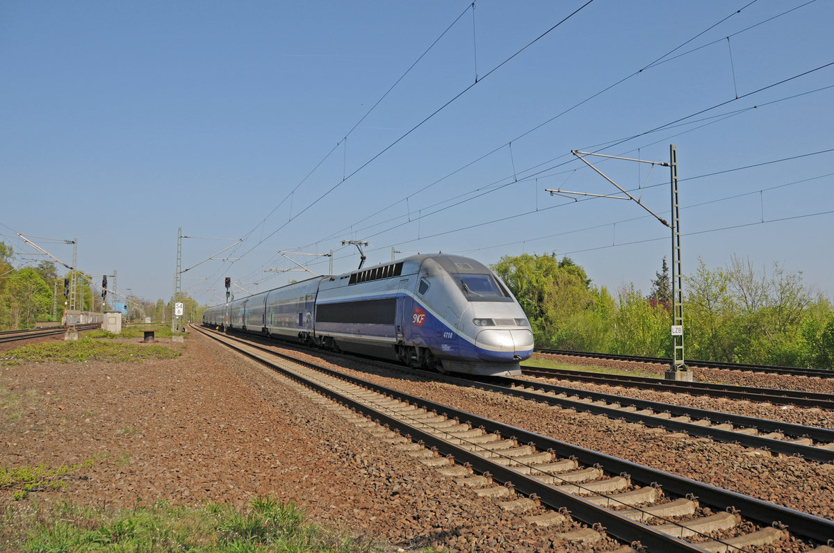 TGV 4710 @ Gross Gerau (Dornberg) am 09.04.2017