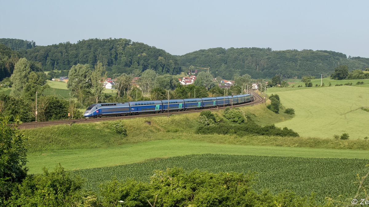 TGV 9576 bei Lonsee am 28.06.2015