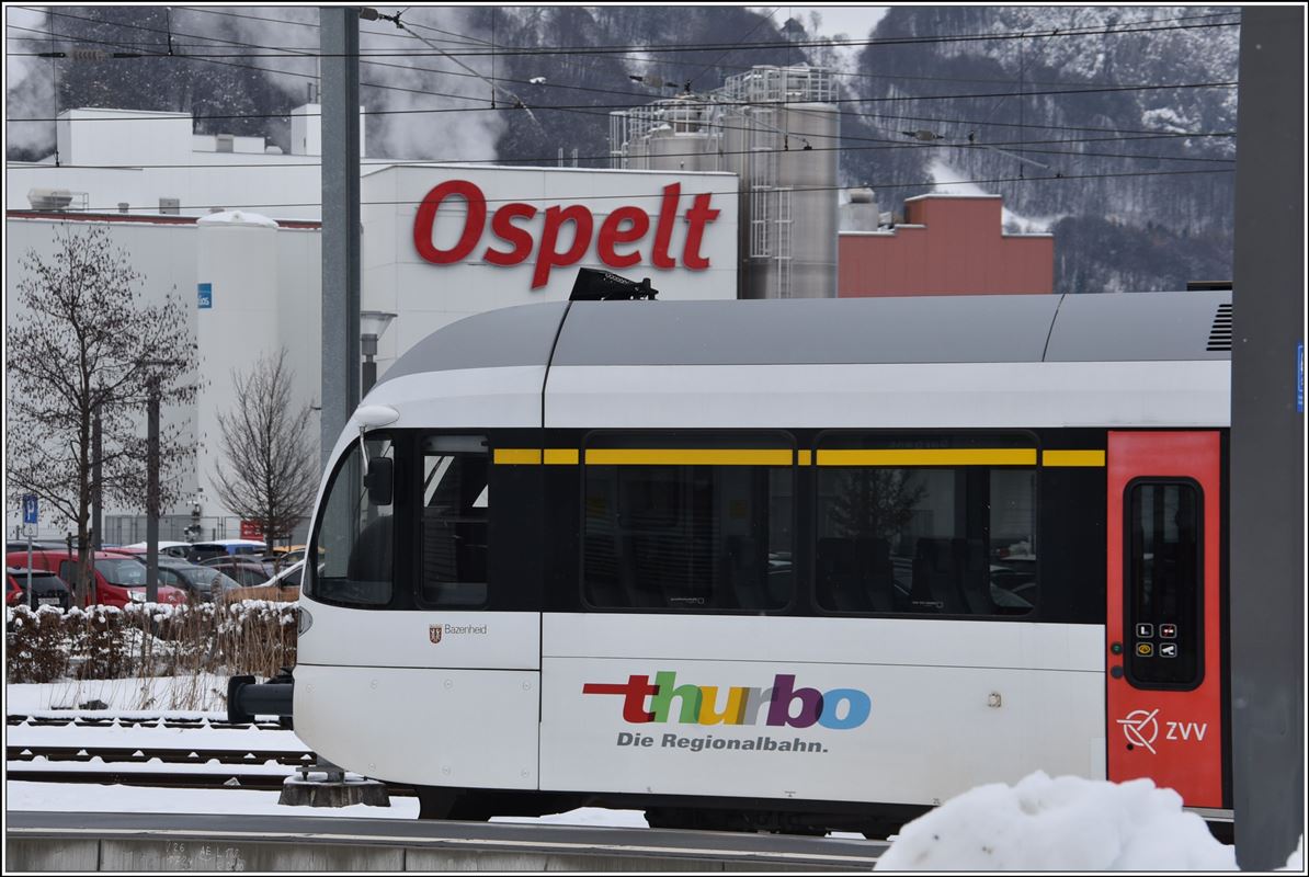 Thurbo GTW in Sargans. (18.12.2017)